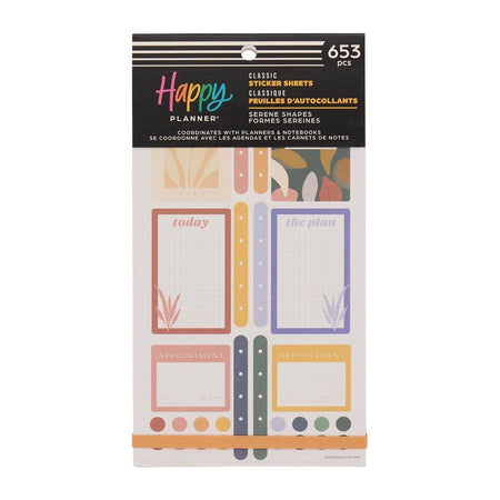Me & My Big Ideas Happy Planner Sticker Value Pack - Serene Shapes