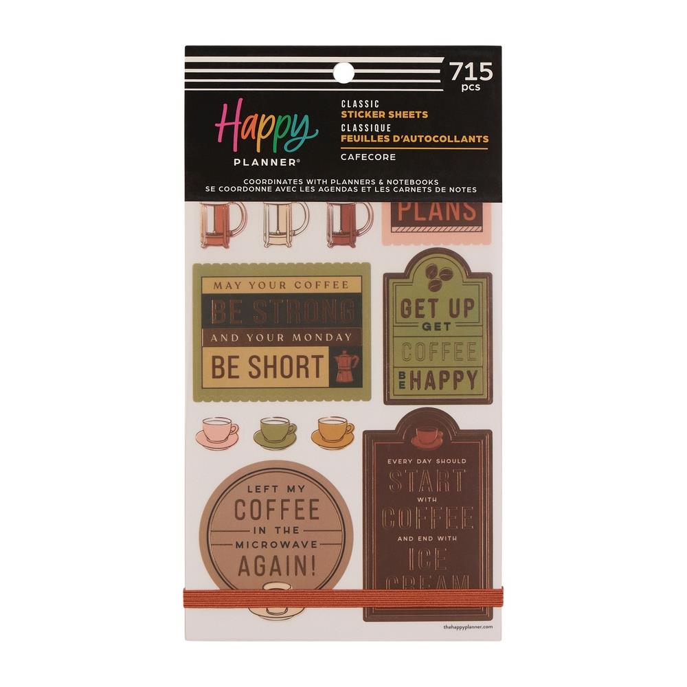 Me & My Big Ideas Happy Planner Sticker Value Pack - Cafecore