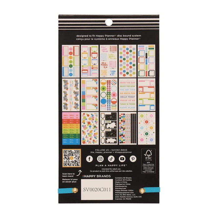 Me & My Big Ideas Happy Planner Sticker Value Pack - Optimistic Brights