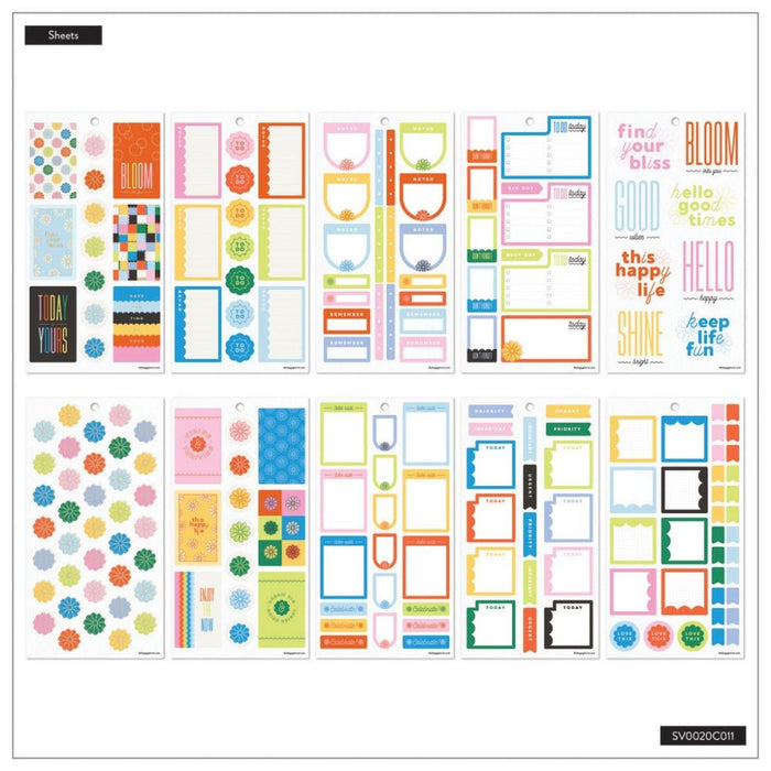Me & My Big Ideas Happy Planner Sticker Value Pack - Optimistic Brights