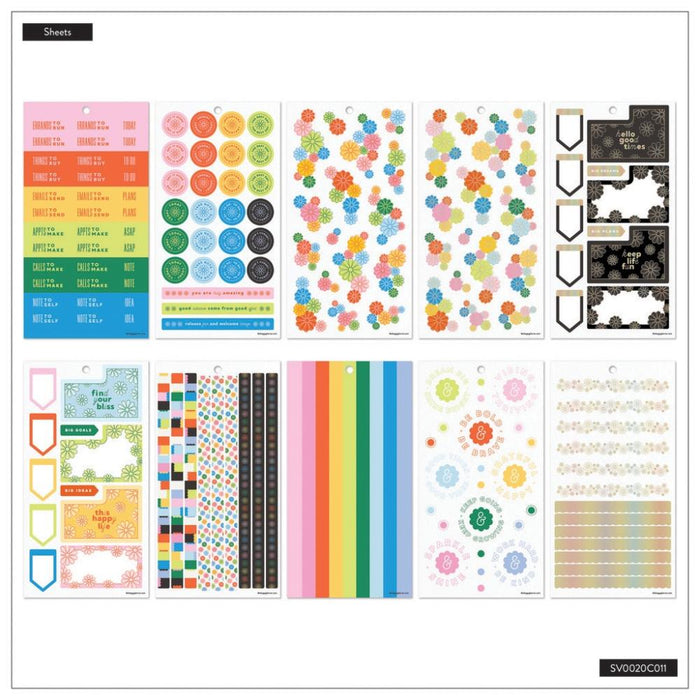 Me & My Big Ideas Happy Planner Sticker Value Pack - Optimistic Brights