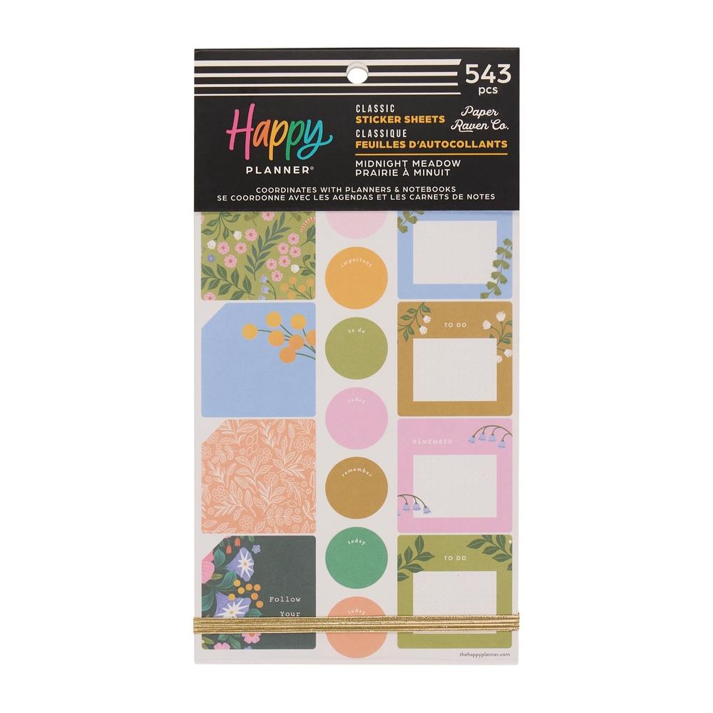 Me & My Big Ideas Happy Planner Sticker Value Pack - Midnight Meadow