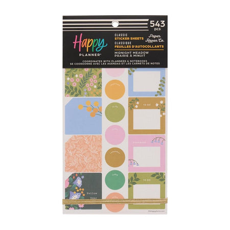 Me & My Big Ideas Happy Planner Sticker Value Pack - Midnight Meadow