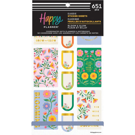 Me & My Big Ideas Happy Planner Sticker Value Pack - Bloom & Glow