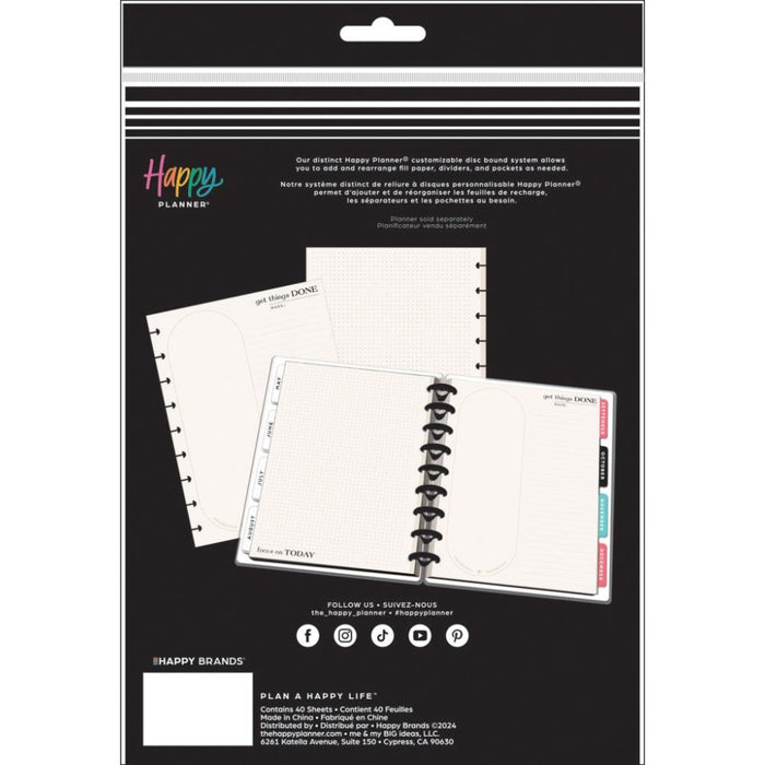 Me & My Big Ideas Happy Planner - Modern Craft Classic Fill Paper
