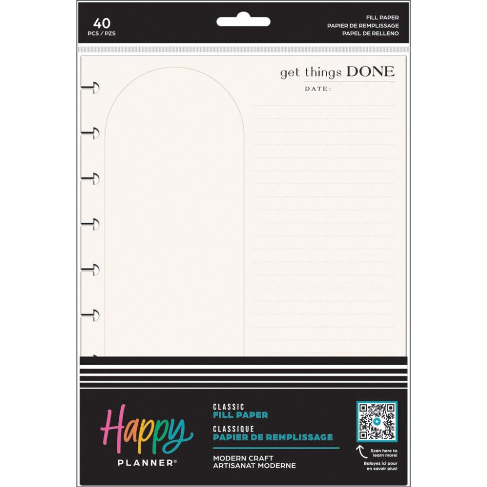 Me & My Big Ideas Happy Planner - Modern Craft Classic Fill Paper