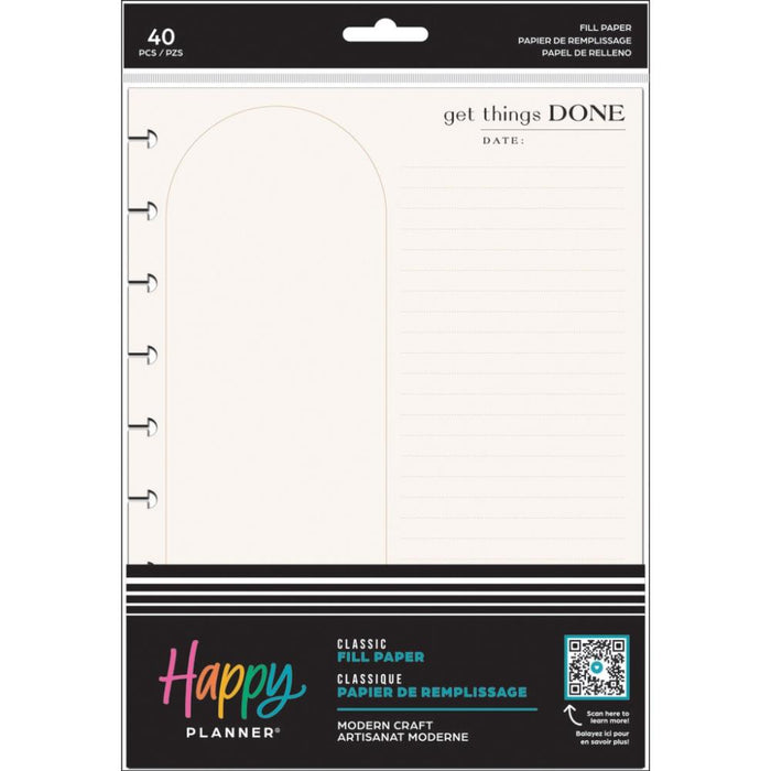 Me & My Big Ideas Happy Planner - Modern Craft Classic Fill Paper