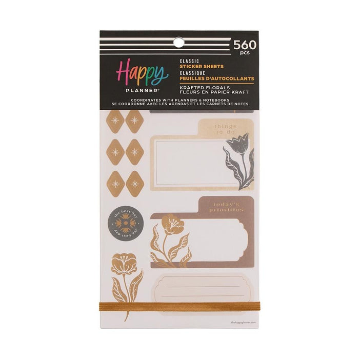 Me & My Big Ideas Happy Planner Sticker Value Pack - Krafted Florals