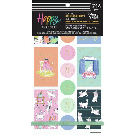 Me & My Big Ideas Happy Planner Sticker Value Pack - Purr-fect Year