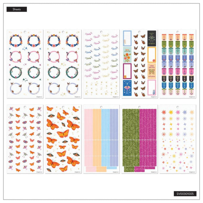 Me & My Big Ideas Happy Planner Sticker Value Pack - Mystic Blooms Mini