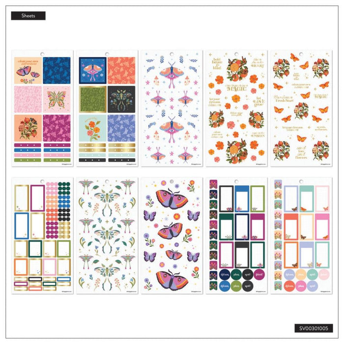 Me & My Big Ideas Happy Planner Sticker Value Pack - Mystic Blooms Mini