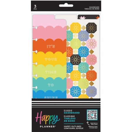 Me & My Big Ideas Happy Planner - Happy Outlines Classic Dashboard