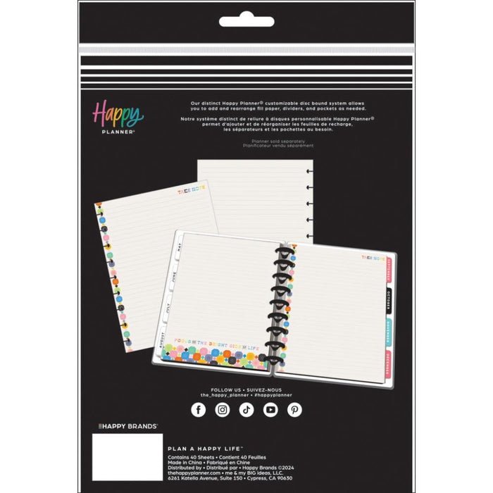 Me & My Big Ideas Happy Planner - Happy Outlines Classic Fill Paper