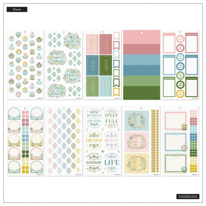 Me & My Big Ideas Happy Planner Sticker Value Pack - Cottage Charm