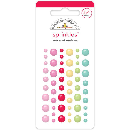 Doodlebug Design Berry Sweet - Berry Sweet Assortment Enamel Dot Sprinkles