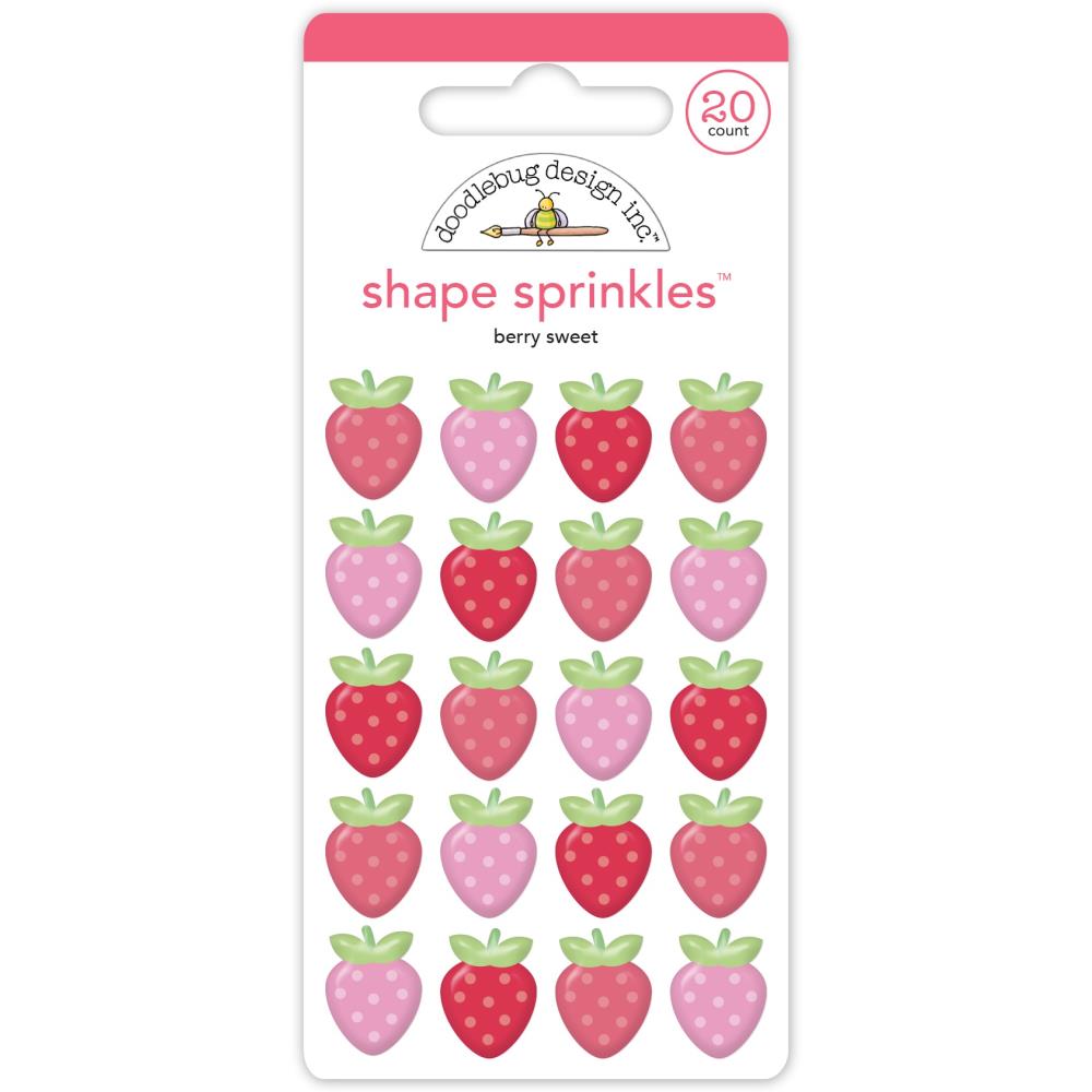 Doodlebug Design Berry Sweet - Berry Sweet Shape Sprinkles