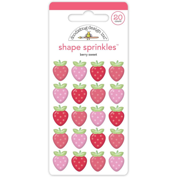 Doodlebug Design Berry Sweet - Berry Sweet Shape Sprinkles
