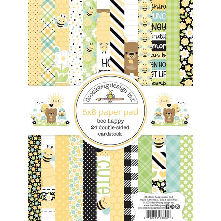 Doodlebug Design Bee Happy - 6x8 Pad