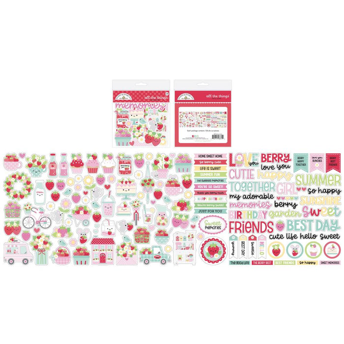 Doodlebug Design Berry Sweet - All The Things Die Cuts