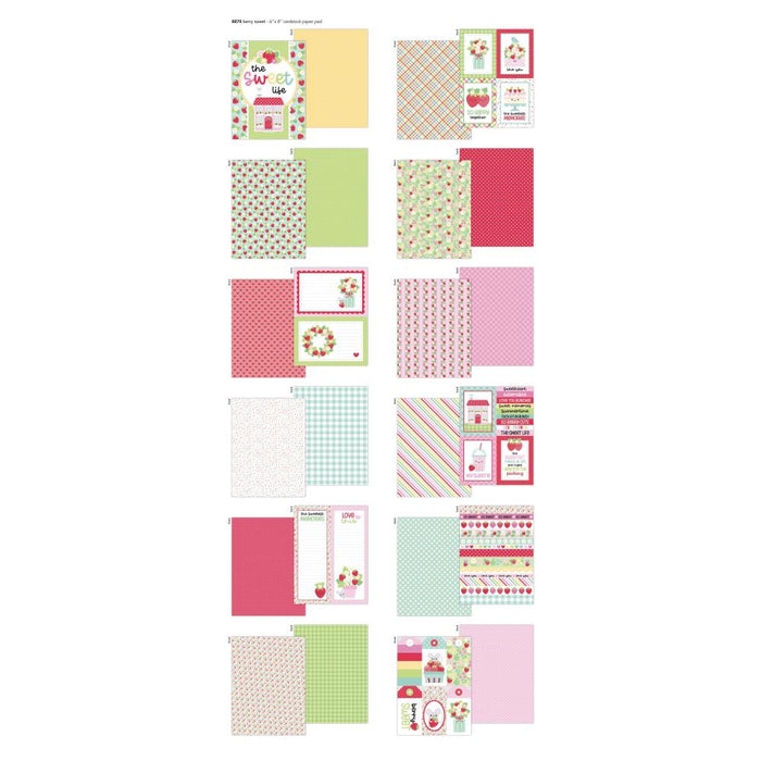 Doodlebug Design Berry Sweet - 6x8 Pad