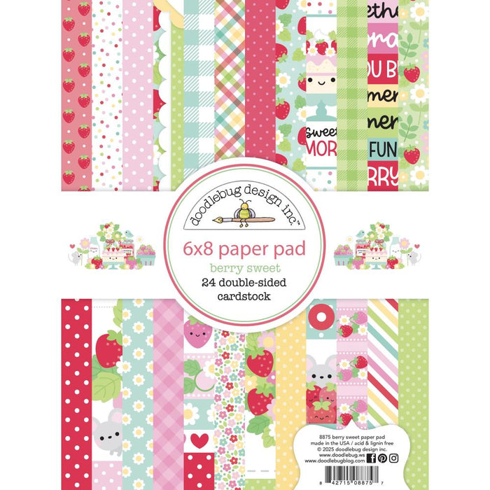 Doodlebug Design Berry Sweet - 6x8 Pad
