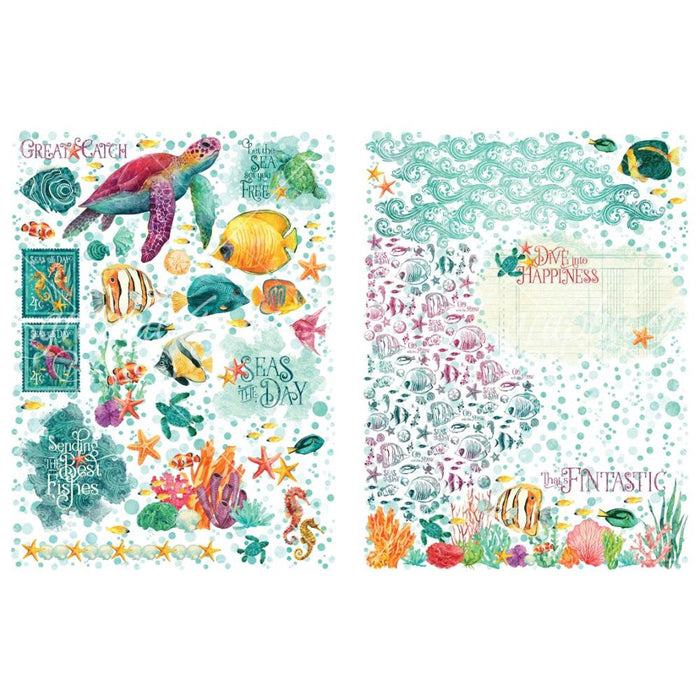 Graphic 45 Seas The Day - Rub-On Transfers