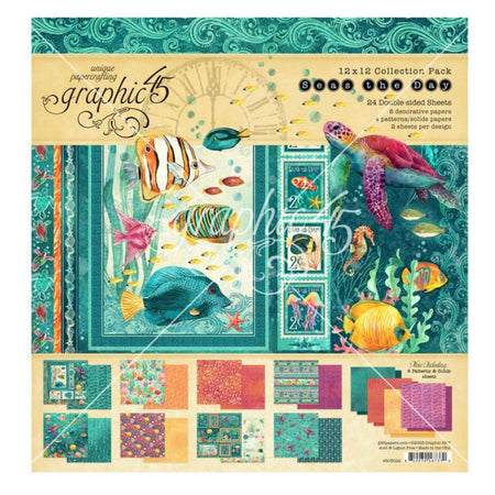Graphic 45 Seas The Day - 12x12 Collection Pack