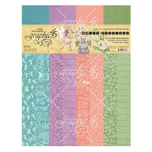 Graphic 45 Fairy Boutique - 8.5" x 11" Patterns & Solids Collection Pack