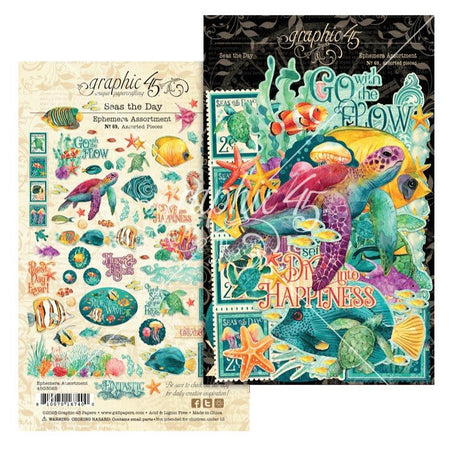 Graphic 45 Seas The Day - Ephemera Set