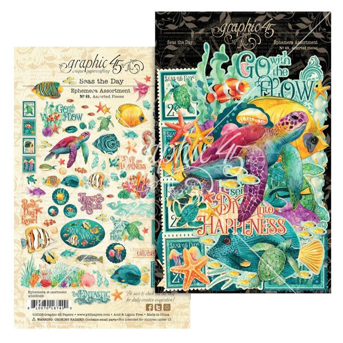 Graphic 45 Seas The Day - Ephemera Set