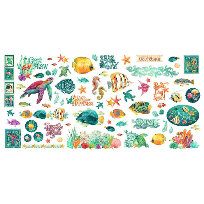 Graphic 45 Seas The Day - Ephemera Set