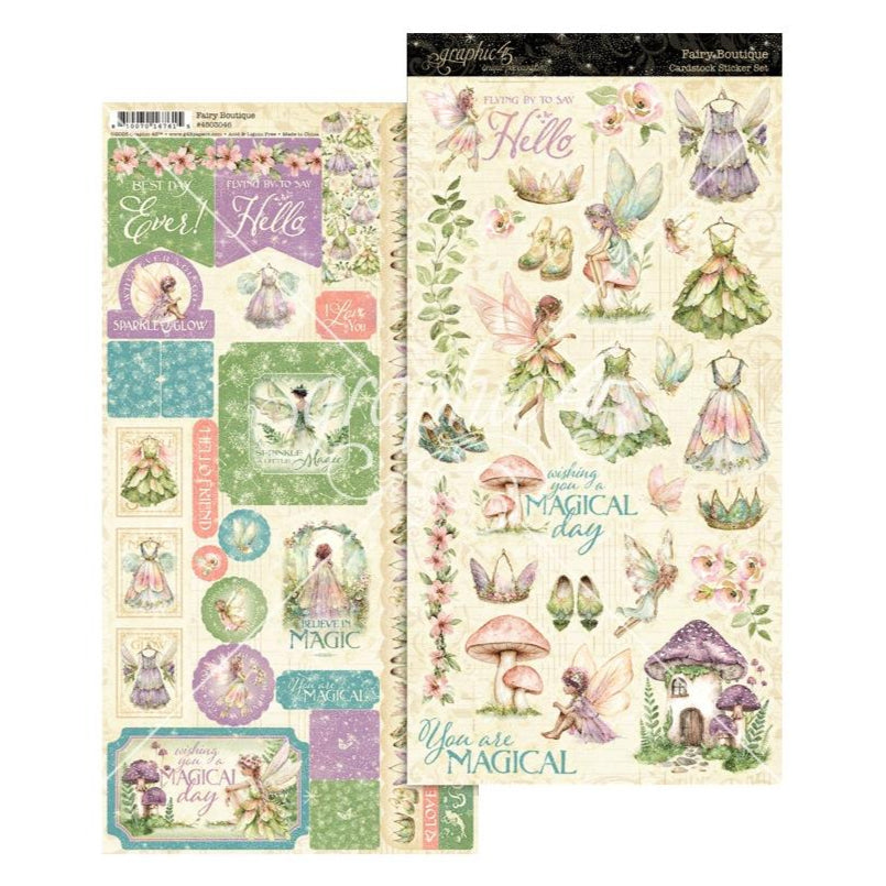 Graphic 45 Fairy Boutique - Sticker Set