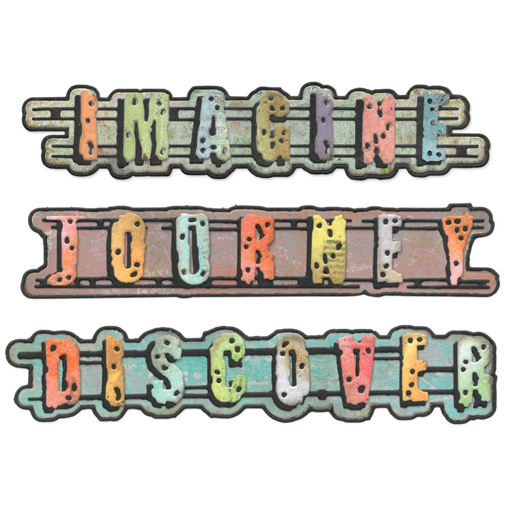 Sizzix Thinlits Die by Seth Apter - Word Wafers #1