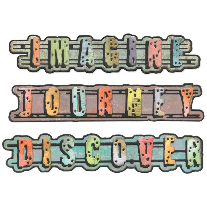 Sizzix Thinlits Die by Seth Apter - Word Wafers #1