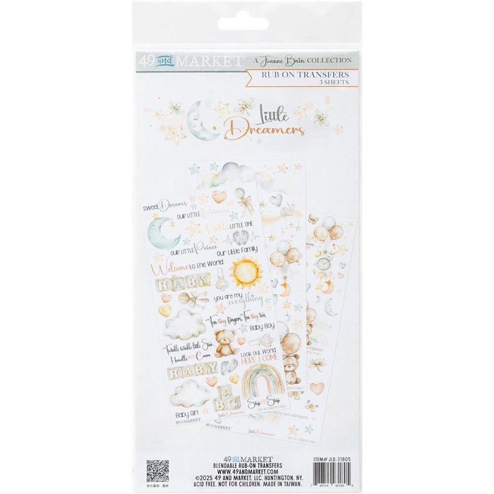 49 & Market Little Dreamer - Rub-On Transfer Set