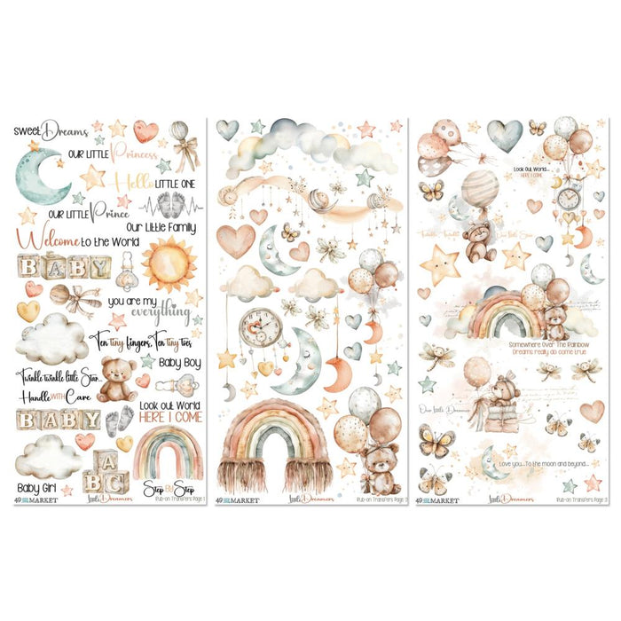 49 & Market Little Dreamer - Rub-On Transfer Set
