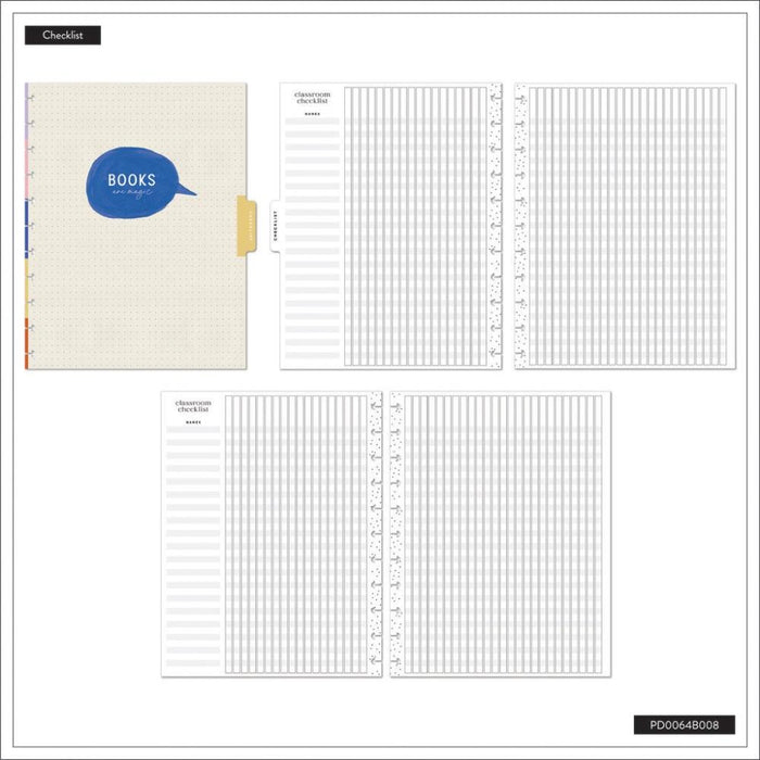 Me & My Big Ideas Happy Planner - Book Club 12 Month Big Disc Bound Planner