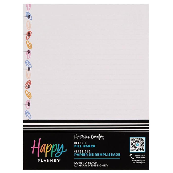 Me & My Big Ideas Happy Planner - Love To Teach Classic Fill Paper
