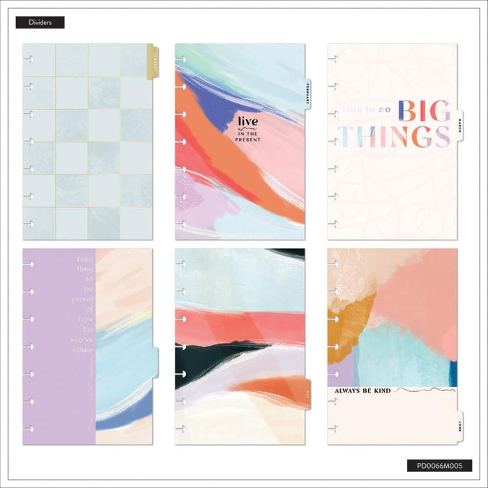 Me & My Big Ideas Happy Planner - Bright Scribbles 12 Month Mini Disc Bound Planner