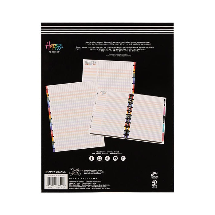 Me & My Big Ideas Happy Planner - Teachers Are Heroes Big Fill Paper