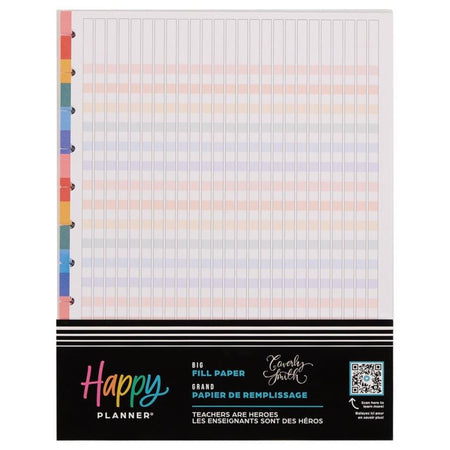 Me & My Big Ideas Happy Planner - Teachers Are Heroes Big Fill Paper