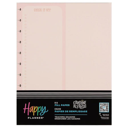 Me & My Big Ideas Happy Planner - Teaching Seasons Big Fill Paper