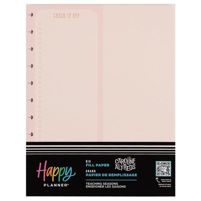 Me & My Big Ideas Happy Planner - Teaching Seasons Big Fill Paper