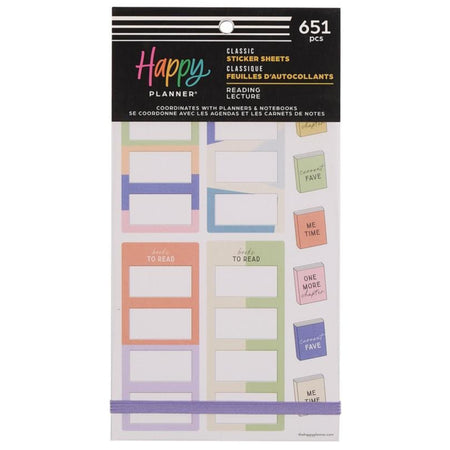 Me & My Big Ideas Happy Planner - Reading Classic Sticker Value Pack