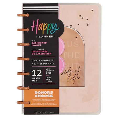 Me & My Big Ideas Happy Planner - Dainty Neutrals 12 Month Mini Disc Bound Planner