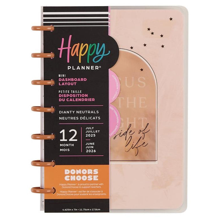 Me & My Big Ideas Happy Planner - Dainty Neutrals 12 Month Mini Disc Bound Planner