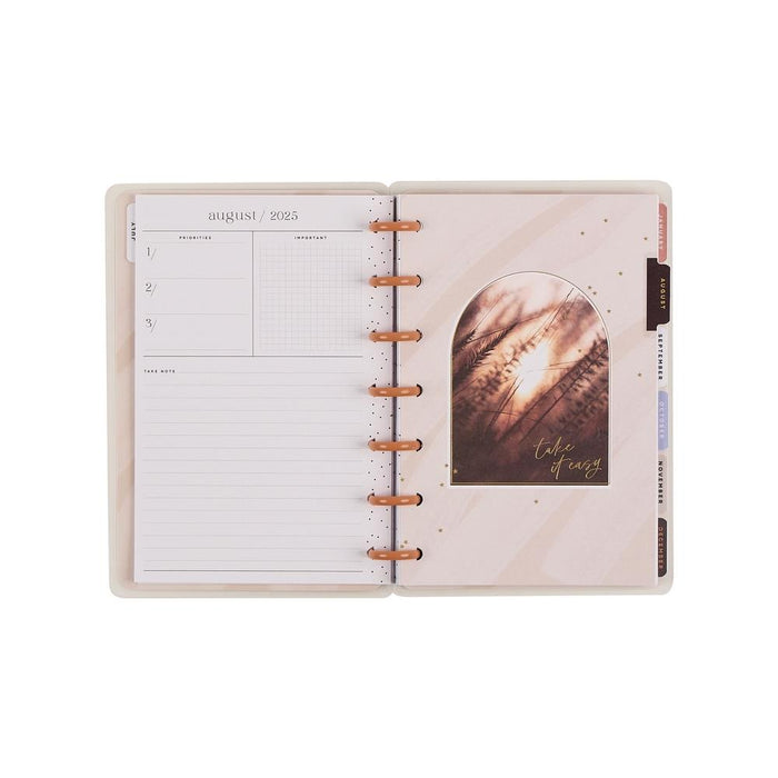 Me & My Big Ideas Happy Planner - Dainty Neutrals 12 Month Mini Disc Bound Planner