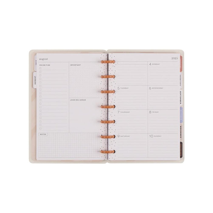 Me & My Big Ideas Happy Planner - Dainty Neutrals 12 Month Mini Disc Bound Planner