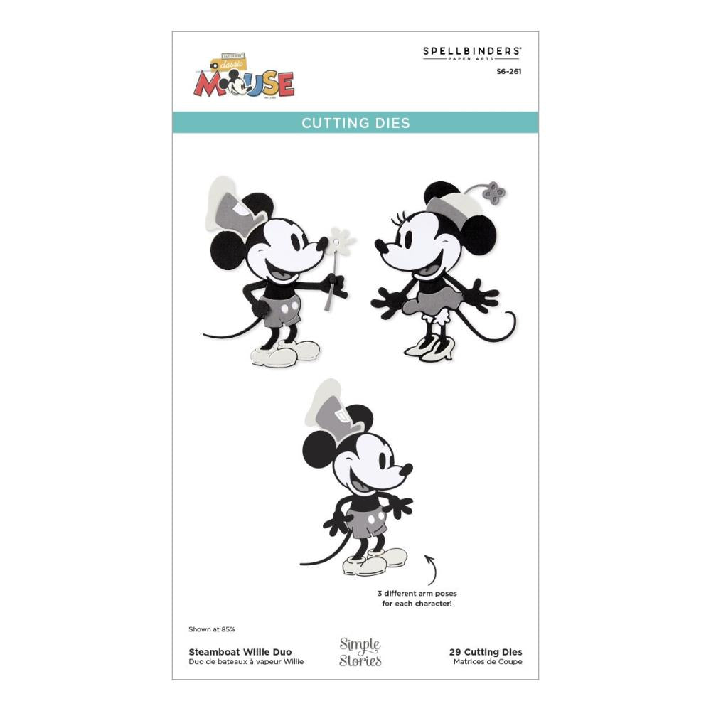 Spellbinders Dies Say Cheese Classic Mouse - Steamboat Willy Duo