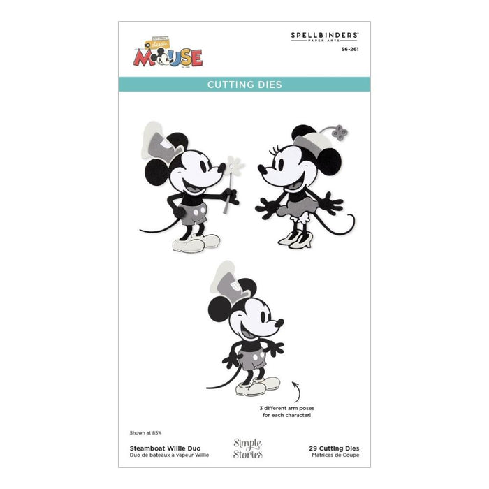 Spellbinders Dies Say Cheese Classic Mouse - Steamboat Willy Duo